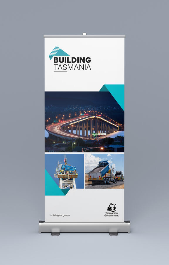 Building Tasmania Pull-up banner